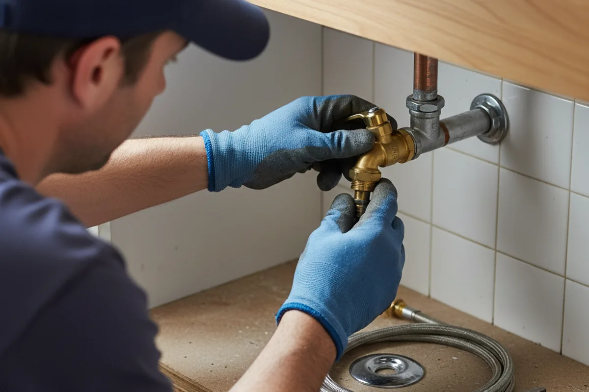 Shutoff valve and fitting work during Emergency Plumbing in Grand Isle